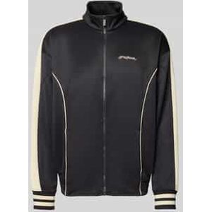 Oversized sweatjack met logostitching, model 'Weldon'