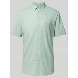 Regular fit vrijetijdsoverhemd met structuurmotief