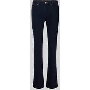 Regular fit bootcut jeans van katoenmix