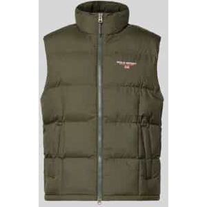 Regular fit bodywarmer met labelstitching