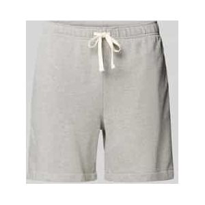 Regular fit sweatshorts met tunnelkoord