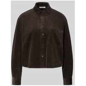 Relaxed fit overhemdblouse van puur katoen