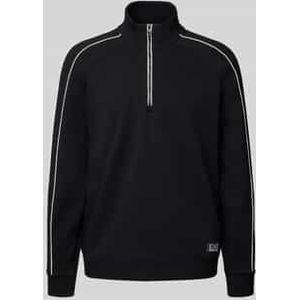 Sweatshirt met opstaande kraag en ritssluiting