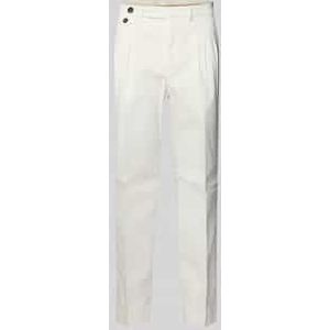 Stoffen broek met bandplooien