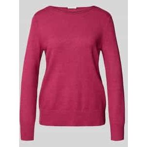 Gebreide pullover met boothals