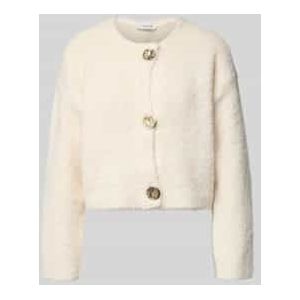 Gebreid jack met ronde hals, model 'Omanta'