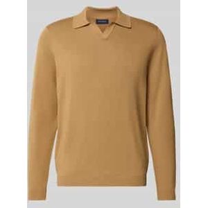 Gebreide pullover met polokraag