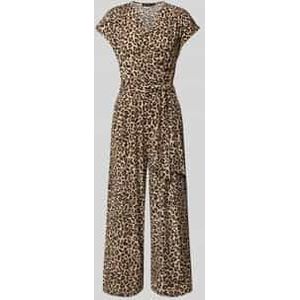 Jumpsuit met V-hals en strikceintuur