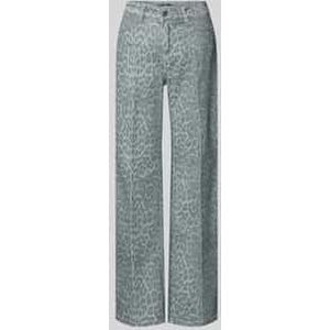 Wide fit jeans met 5-pocketmodel