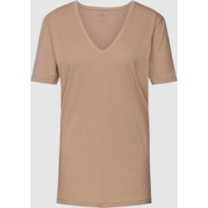 Slim fit T-shirt met V-hals