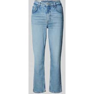 Straight fit jeans met knoopsluiting