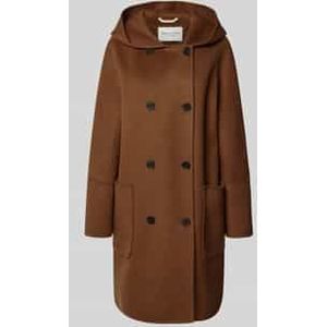 Marc O'Polo - Tussenmantel - Lichtbruin - Wol - Losse Pasvorm