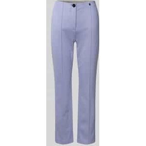 Slim fit stoffen broek met siernaden