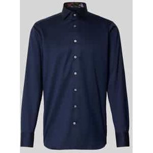 OLYMP SIGNATURE - Nachtblauw - Overhemd - Tailored Fit - Kentkraag