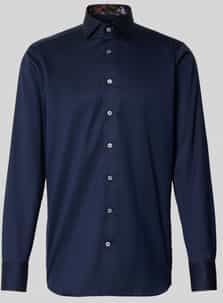 OLYMP SIGNATURE - Nachtblauw - Overhemd - Tailored Fit - Kentkraag