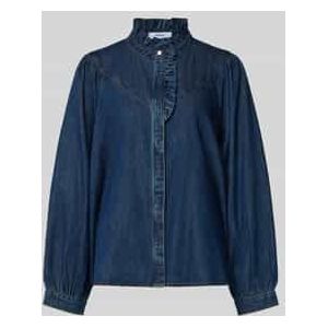 Regular fit met jeansblouse met ruches, model 'LIVELY'