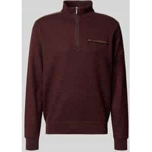 Sweatshirt met labeldetail