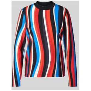 Shirt met lange mouwen met elastische ronde hals