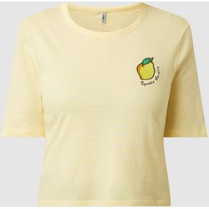 Kort T-shirt van biologisch katoen, model 'Fruity'