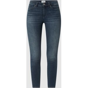 Skinny fit mid waist jeans met stretch, model 'Wauw'