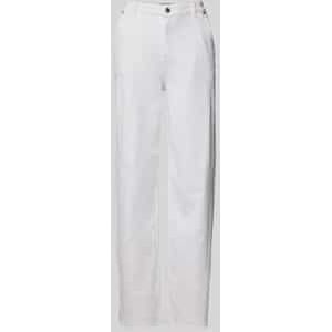 Wide leg jeans in een mix van katoen en lyocell, model 'LUMA'