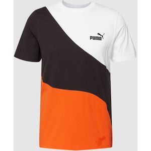 T-shirt in colour-blocking-design, model 'PUMA POWER Cat'