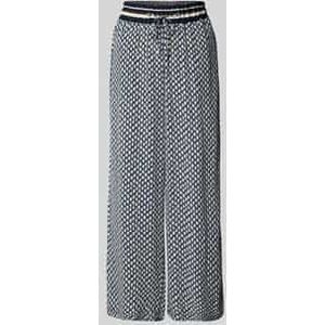 Relaxed fit palazzobroek van pure viscose