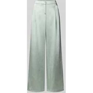 Cocktailbroek van satijn met wijde pijpen