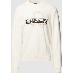 Sweatshirt met labelprint