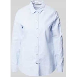 Lichtblauw - Blouse - Katoen/Lyocell - Easy Iron