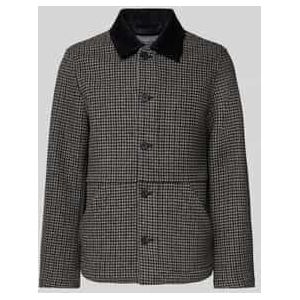 Marc O'Polo Denim - Overhemdjack - Wolmix - Regular Fit - Pied-de-poule