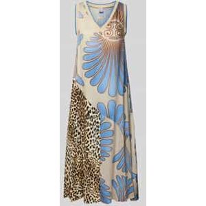 Midi-jurk met V-hals