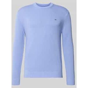 Regular fit gebreide pullover van zuiver katoen