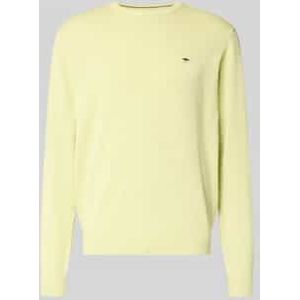 Gebreide pullover met ribboorden