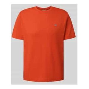 Regular fit T-shirt met labelstitching