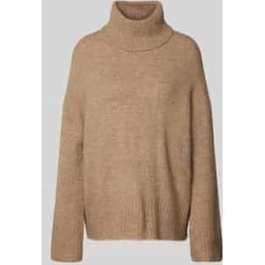 Oversized gebreide pullover met col