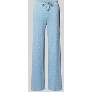 Wide leg pyjamabroek met ajourpatroon