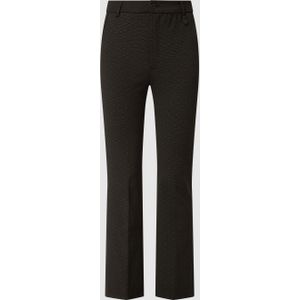 Flared cut stoffen broek met stretch, model 'Cinzia'