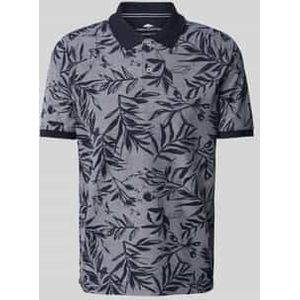 Fynch Hatton - 2-tone AOP - Korte Mouw Poloshirt