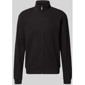 BOSS Green - Sweatjack - Regular Fit - Katoenmix - Effen - Ritssluiting