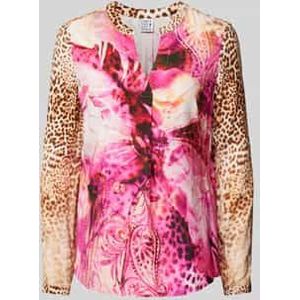 Blouseshirt met V-hals