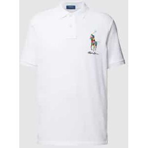 Polo Ralph Lauren - Klassiek Piqué Poloshirt - Katoen - Wit Logo