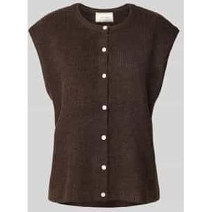 Neo Noir - Everest Knit Vest - Bruin - Dames