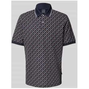 Bugatti - MODERN FIT - Poloshirt - Marine - Met Ruitmotief