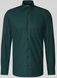 OLYMP - Level Five - Overhemd - Donkergroen - Body Fit - New York Kent