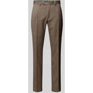 Slim fit pantalon met persplooien, model 'Sergio'