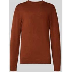 Gebreide pullover met ribboorden