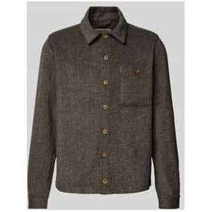 Regular fit vrijetijdsoverhemd in gemêleerde look