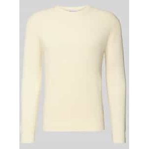 Gebreide pullover met ribboorden