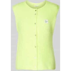 Gebreide gilet met labelbadge, model 'EAST'